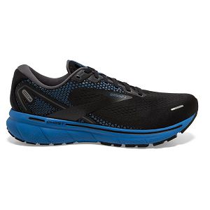 Brooks Ghost 14 Road Running Shoes - Mens, Black/Blue | IE-PZX705124